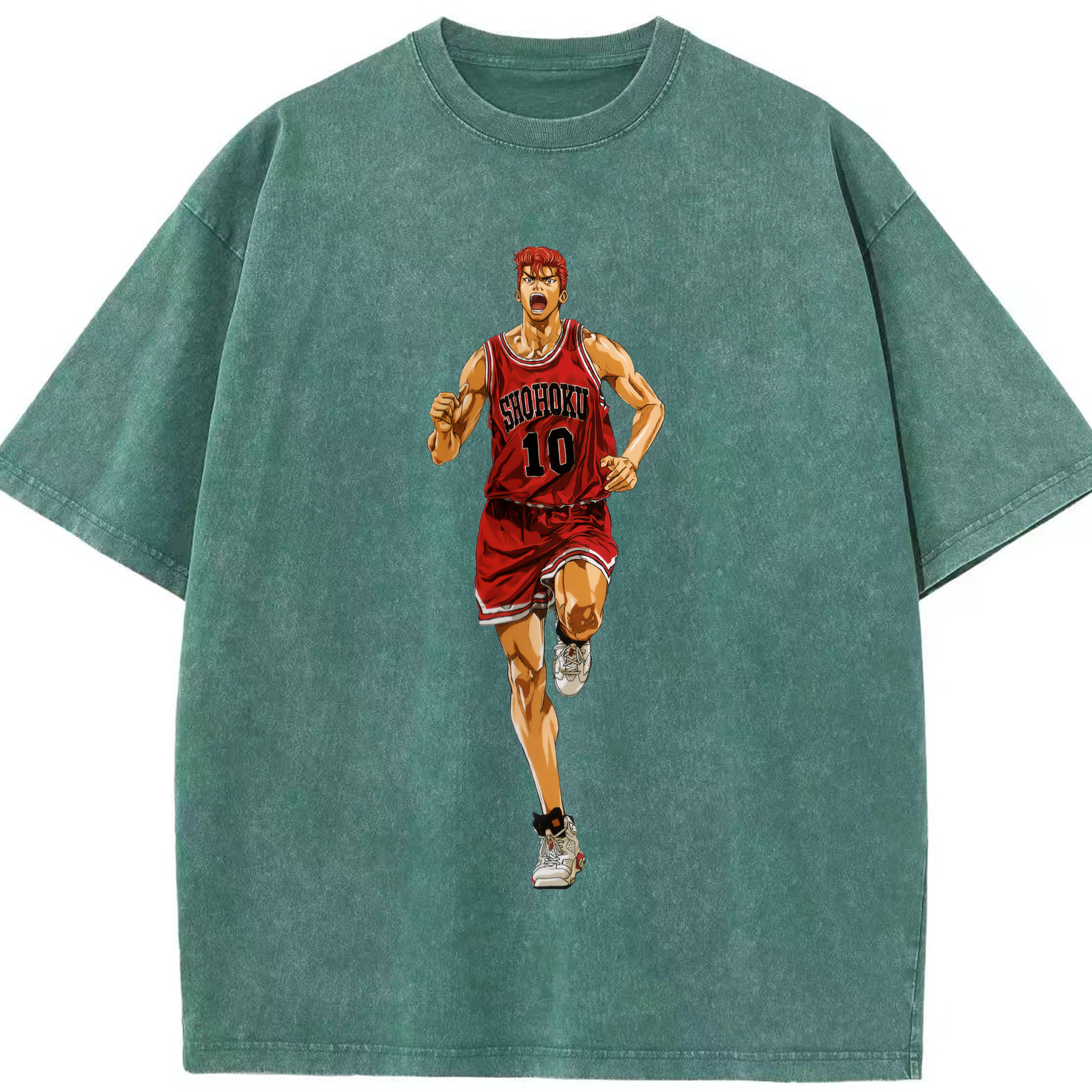 （画像用） SLAM DUNK／スラムダンク 綿100% ヴィンテージ風 半袖Tシャツ（フロントプリント）